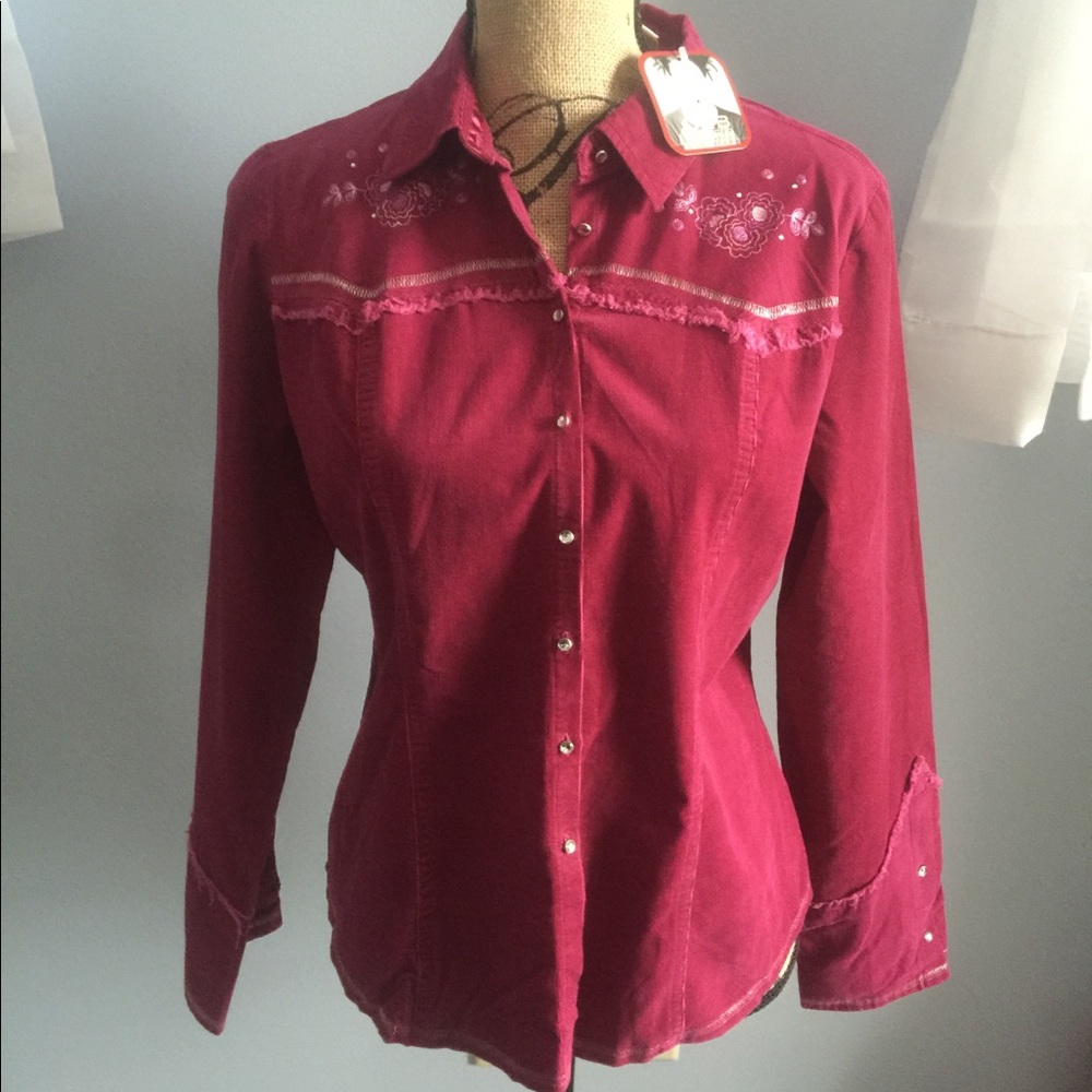 River Canyon Blues NEW button up corduroy shirt